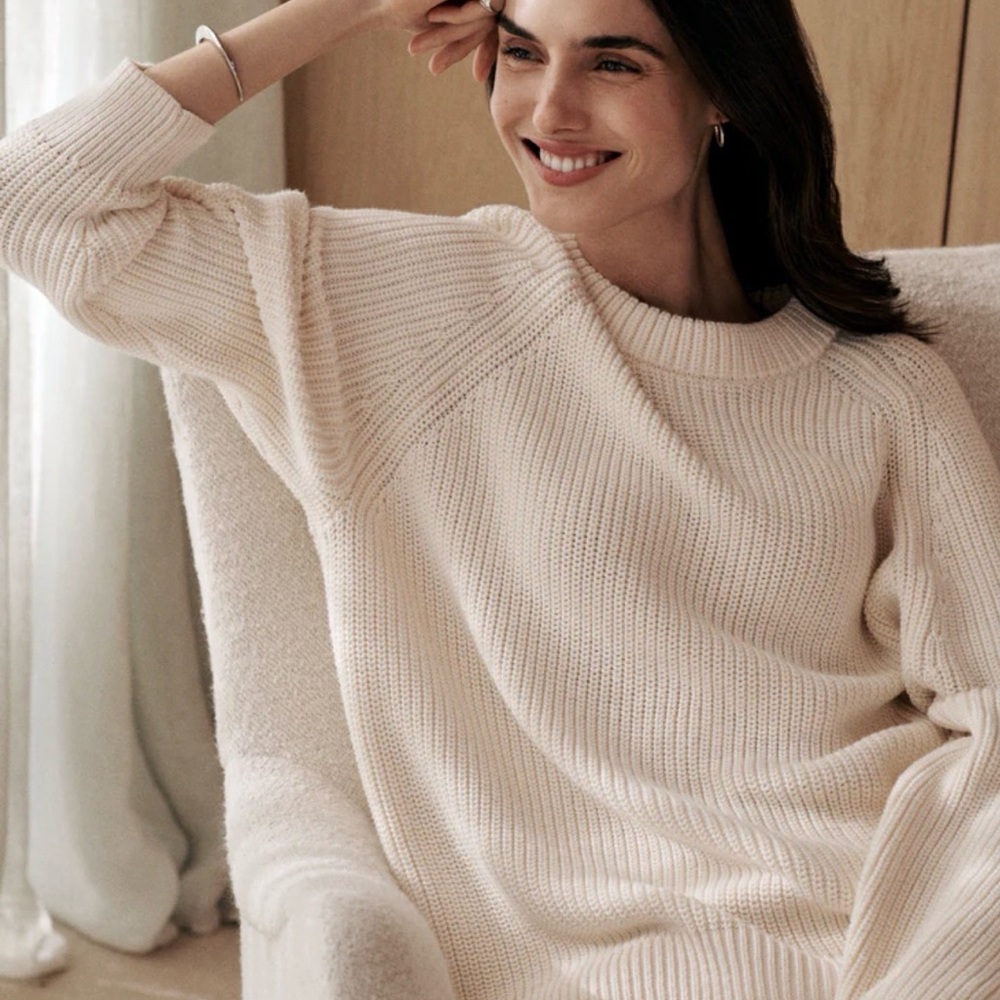 Jenni Kayne Cotton Fisherman Sweater